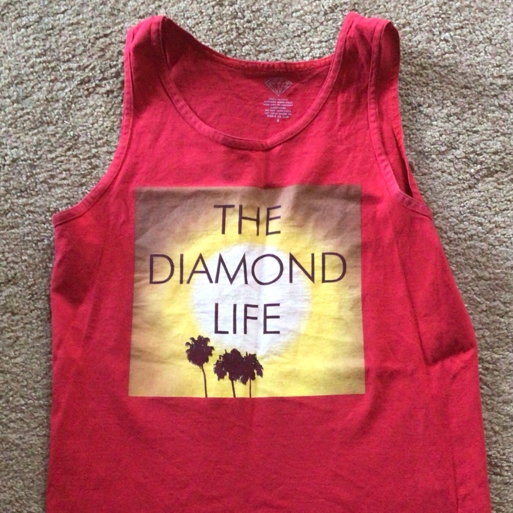 Preowned Red Diamond Tank Top